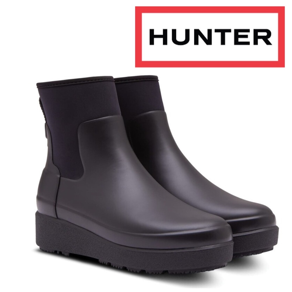 Hunter refined creeper Chelsea boot (brown).
